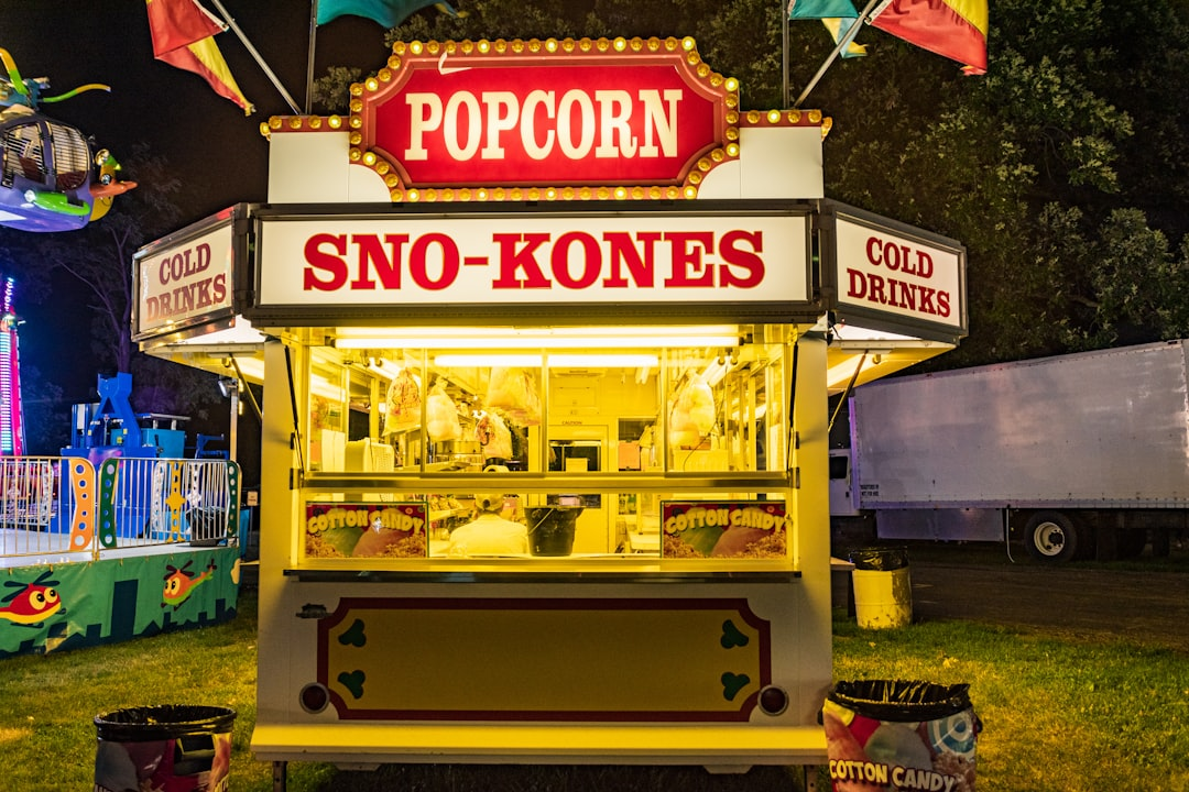 Concession stand snack bar set up at a youth sports game
